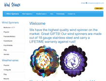 Tablet Screenshot of metalwindspinners.com